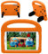 Funda para tablet Samsung Galaxy Tab 3 4 7.0 pulgadas SM-T230 T231 T235 P3200, apta para niños, mango con soporte, cubierta de espuma EVA segura, ligera, a prueba de golpes, color naranja