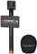COMICA HR-WM Interview Handheld Adapter for Rode Wireless GO/BoomX-D/D Pro/BoomX-U Wireless Lavalier Microphone, Mic Handle for News Report, TV Interview and Video Shooting, etc.(with Windscreen)