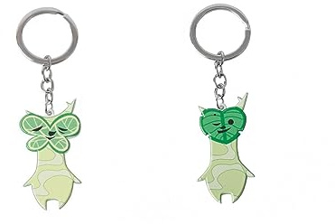 2PCS Tears of the Kingdom Metall Schlüsselanhänger Schmuck Niedlich Blatt Anhänger Stil 2
