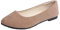 Women's Slip On Flat Walking Ballerina Shoes Casual Work Office Comfortable Cute Shoes Ladies Flat Pumps UK Size Slip On Loafers Ballet Ballerina Dolly Shoes Beige, 6.5 UK