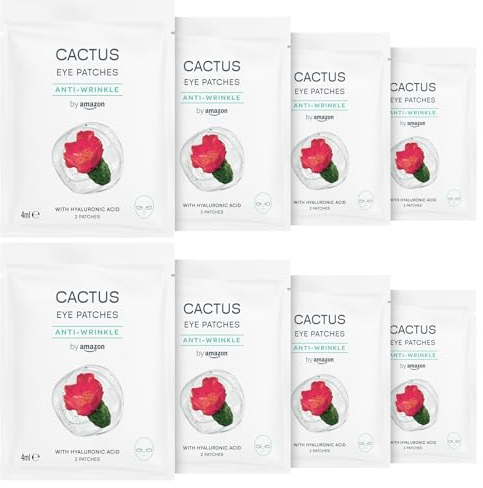 by Amazon Kaktus, Anti-Falten-Augenmaske, 4 ml, 8er-Pack