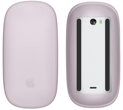 kwmobile Case Compatible con Apple Magic Mouse 1/2 Funda Silicona - Funda Protectora para Raton de Ordenador - Protección Completa - Lila
