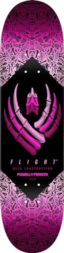 Powell Peralta Flight Bones Planche de skateboard Rose 20,3 x 79,9 cm