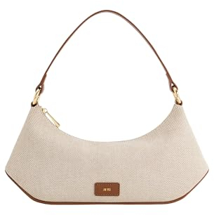 JW PEI Lily Damen Schultertasche - Braunes Canvas