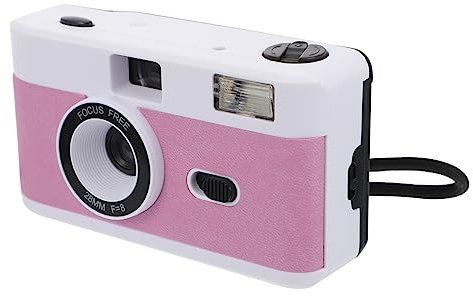 Housoutil 35mm Film Camera Reusable Built-in Flash Vintage Retro Camera No Battery for Film Photography Enthusiasts