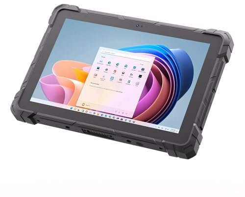 HEIGAOLAPC Tablet Rugged N100 Win11 Pro Tablet, 8 GB RAM 128 GB eMMC Tablet PC, tablet da 10,1 pollici con batteria da 16000 mAh / 4G LTE GPS/WiFi/BT5.0/1920 * 1200 IPS per operatori sul campo