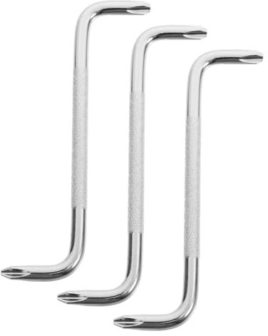 Gadpiparty 3stücke Teiliges Z-form Offset-schraubendreher-set Mit Rutschfestem Griff Doppelseitig Kreuz Schlitzkopf Winkelschraubenzieher Für Enge Räume Robustes Chrom Werkzeug