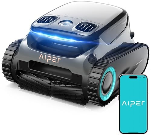 AIPER Scuba S1 Pro Poolroboter Boden und Wand mit Wasserlinienreinigung, Intelligenter Navigation, 180 Minuten Batterielaufzeit, Poolsauger Ideal für Eingelassene Pools bis zu 200㎡ (Generalüberholt)