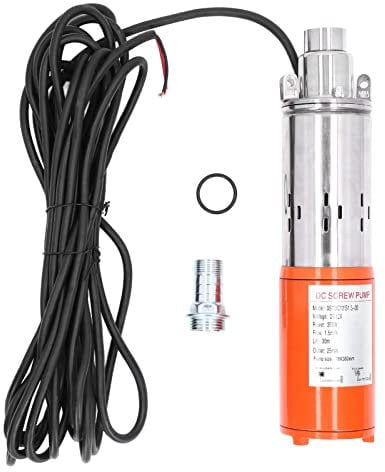 DC Screw Pump Deep Well Solar Submersible High Pressure 12V 30meter High Lift 3SYDC12 S1.5 30 Ideal for Land Construction