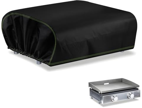 VDISSR Housse Plancha Exterieur, 600d Oxford Housse de Protection pour Plancha 60 x 45 x 25 cm, Bâche Plancha Universelle Imperméable, Anti-UV et Anti-poussière pour Gazinière | Barbecue d’Extérieur