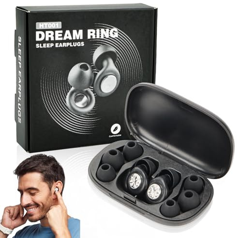 8 Stück Ohrstöpsel zum Schlafen, Ohrstöpsel Flugzeug 45dB Tiefenlärmschutz in 4 Größ(XS/S/M/L), Earplugs Noise Cancelling Wiederverwendbare Weich, für Flugzeug Konzentration Arbeit Lernen Reise