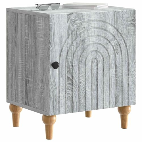 vidaXL Nachttisch Graues Sonoma 43 x 34,5 x 50 cm Holzwerkstoff, Moderner Nachttisch, rechteckiger Beistelltisch, Coole Aufbewahrung, schicker Schrank, kompakter Schreibtisch