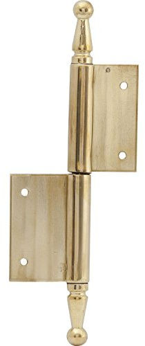 Türnussband mit Zierkopf, rechts, 90 x 140 mm, Messing poliert