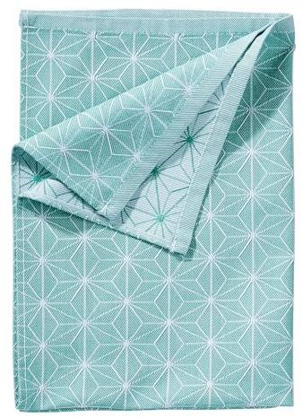 BUTLERS 3er Set Geschirrtücher Baumwolle - Fjord - | Farbe Türkis - 50x67 cm - Küchentücher zum Abtrocknen von Besteck - Spültücher für Gläser - Saugstark
