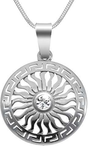 Damen Halskette Aus Sterlingsilber Mit Filigranem Anhänger