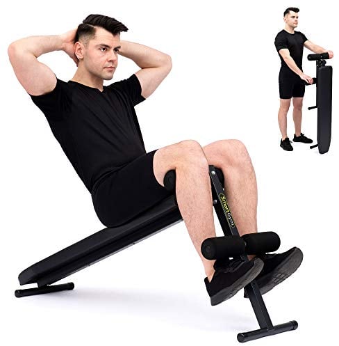 Marbo Sport SmartGym Bauchtrainingsbank Bauchtrainingsgerät Hantelbank Schwarz SG-15