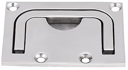 Versenkbarer Bootslukengriff aus 316 Edelstahl | Flush Lift Griff für Yachtkabinen & Schränke | Korrosionsbeständiger Marinegriff mit Einhandbedienung