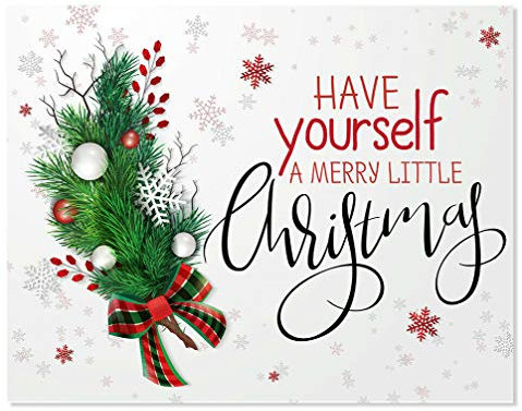TNND Have Yourself A Merry Little Christmas Kunstdruck, tolle Dekoration, Blechschild, 20,3 x 30,5 cm