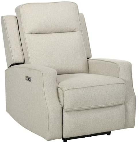 HOMCOM Relaxsessel Liegesessel TV Sessel Zero-Wall Funktion Einzelsofa 150° neigbar Fernsehsessel Polyester Beige 84 x 92 x 104 cm