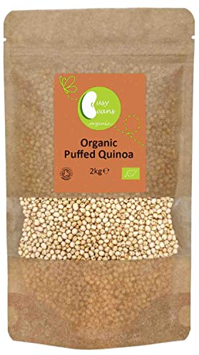 Organic Puffed Quinoa - Certified Organic - by Busy Beans Organic (2kg)