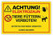 Achtung ! Elektrozaun Tiere füttern Weide betreten verboten Schild 20 x 30 cm aus stabiler PVC Hartschaumplatte 3mm mit UV-Schutz von STROBO
