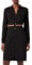 comma Damen jurk kort Kleid, 9999 Black, 44 Große Größen EU