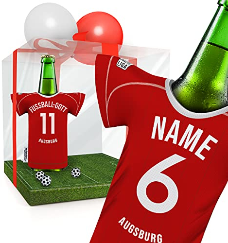 my fan shirt PERSONALISIERT Augsburg Trikotkühler Fanartikel Männer | Passend für Augsburg | Mann Freund Opa Bruder Geburtstag Weihnachts-Geschenk Wichtel Flaschenkühler by MYFANSHIRT.com