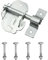 TERF® Cadenas Ovale Robuste en Zinc Verrou - 100 mm - Pour une utilisation avec portails de jardin, abris de jardin, garage, extérieur, porte de maison, serrure avec fixation