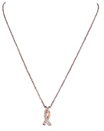 Nagel Jewellery Silberkette mit Anhänger Eternal-Embrace vergoldet Roségold, 925 Sterling Silber, Anker-Kette