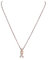 Nagel Jewellery Silberkette mit Anhänger Eternal-Embrace vergoldet Roségold, 925 Sterling Silber, Anker-Kette