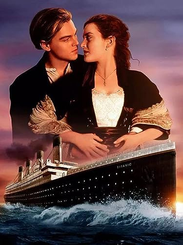 HUASHUZI 5d diamond painting titanic bilder diamant painting set full 30x40cm diamant malerei movie film poster erwachsene kreuzstich kits