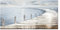 GILDE 3D Bild See - Meer mit Steg blau 150 x 75 cm