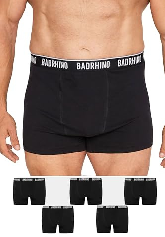 BadRhino Big & Tall 5 Pack Boxers - Men's - Plus Size Curve