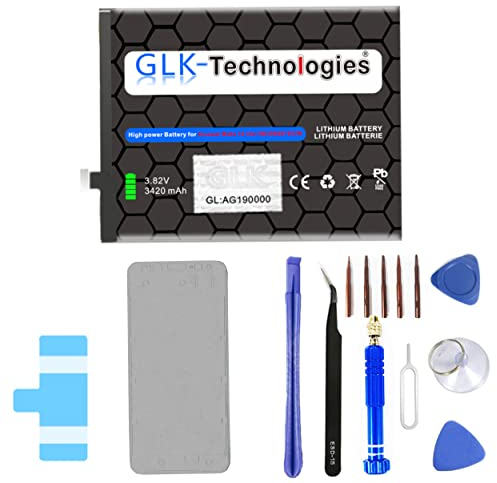 Batteria di ricambio ad alta potenza, compatibile con Huawei Mate 10 Lite Honor 7X Nova 2 Plus P Smart Plus Nova 3i | Batteria GLK-Technologies | batteria ricaricabile | 3420 mAh | incl. set di