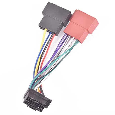 16Pin Car Stereo Radio Harness ISO Compatible With Sony Radio 2013+ ISO Plug Auto Adapter Wiring Harness Connector (Color Name : New Sony)