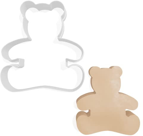 Cortador de galletas con osito de peluche - 3 tamaños