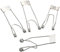 PATIKIL 60x22mm LED-Scheinwerfer Clip 10Pack Deckenleuchte Federklemme Scheinwerfer Haltefeder Leuchtdiode Einbauleuchte Halteklemme