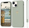 Mitetabo für Handyhülle iPhone 13 Mini Hülle Gold Liebesherz,Mädchen Case Weich Silikon Slim Stoßfest Kratzfeste Süßes Gold Love Schutzhülle für iPhone 13 Mini 5.4 Kupfer grün