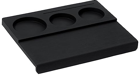 Normcore Espresso Tamping Station V3 - Eckstopfmatte - Silikon Kaffee Tamper Matte - Kaffee Tamper Halter Pad für Baristas - Lebensmittelqualität Rutschfestes Silikon Schwarz
