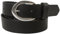 fashionchimp Basic Damengürtel aus 100% echtem Leder, glänzende Gürtel-Schließe, Breite ca. 2,8cm, Made In Germany (Schwarz-Montana, 110/BW95)