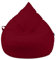 Droplet-Lounge Tropfenform Sitzsack mit Füllung | für Kinder Erwachsene | Indoor & Outdoor geeignet | Wasser-& Schmutzabweisend | Sitzkissen Bodenkissen Beanbag (XXL Durchmesser 80 cm, Weinrot)