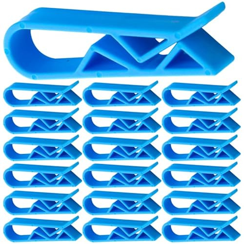 Uonlytech Clips De À Poubelle 50 Pièces 5.50X1.50X1.00 Cm Attache Fixation Solide pour Sacs Poubelle Cuisine Maison Hôtel Organisation Déchets