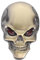 PRETYZOOM Motorradaufkleber Fluo Schädel Auto Abzeichen Schädel Auto Logo Autoaufkleber Metall Emblem Auto Schädel Badge Auto Skull Emblem 3D Auto Aufkleber Persönlichkeit