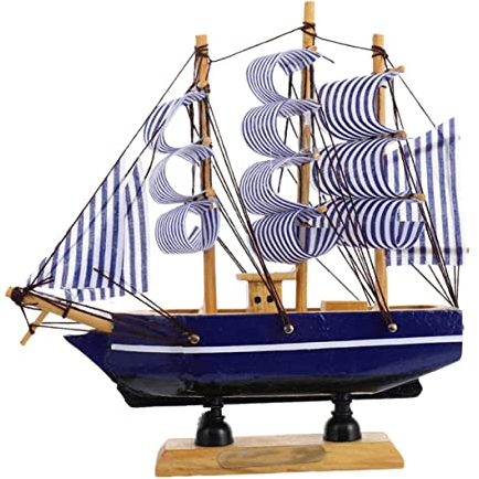 KONTONTY Prime Sailing Boat Cake Topper Graduation Cake Accessory Creative for Nautical Adventure Party Decorations