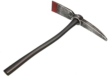 Adult Halloween Plastic Prop Weapons Fancy Dress Accessories Fake Bloody Toys Machete Slasher Knife Cleaver Axe for Halloween Zombie Butcher Cosplay Props (Pickaxe)