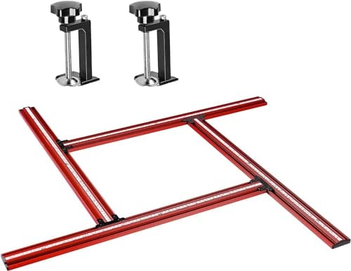 SpeTool Stencil di Fresatura Regolabile per Piani di Lavoro 650 mm x 650 mm - Router Jig per Lavorazione del Legno - Crea Fessure Rettangolari e Quadrate