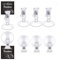 VBGURR 8 Stück Saugnapf Clip Saugnäpfe für Fenster Clips, Multifunktions Saughaken Extra Stark Clips, Saugnäpfe mit Clips