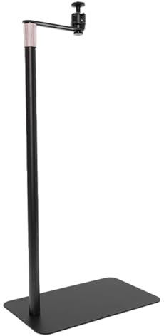 Alnemy Projector Stand, Projector Holder, Height Adjustable 60-120 cm, Projector Floor Stand with 360° Swivel, Thick Metal Support Rod, Stable Metal Base