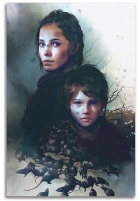 ASDASDHBW Videospiel-Poster, Motiv: A Plague Tale Innocence, dekoratives Gemälde, Leinwand, Wandposter und Kunstdruck, moderne Familienschlafzimmer-Dekoration, Poster, 20 x 30 cm
