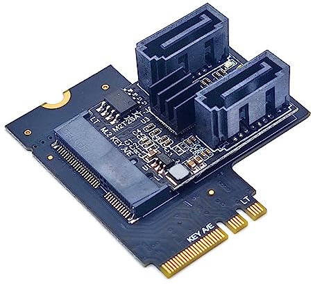 Per scheda di espansione SATA3.0 Scheda adattatore disco rigido JMB582 Chip KEY A + E WIFI M.2 al convertitore PCI-E3.0 scheda di espansione porta scheda